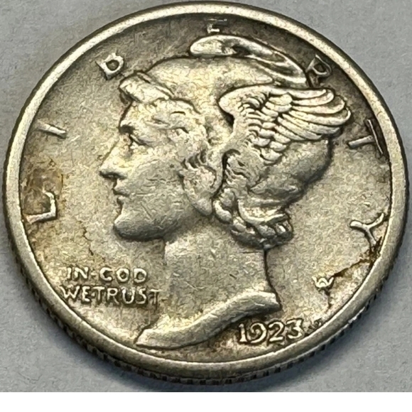 1923 Liberty Mercury Dime - Picture 1 of 2
